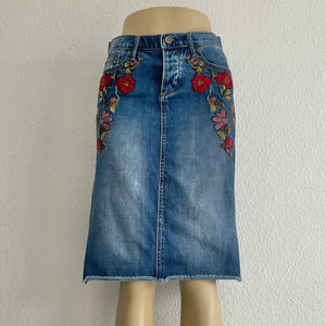 DRIFTWOOD Sophia denim Jean skirt knee length sz s